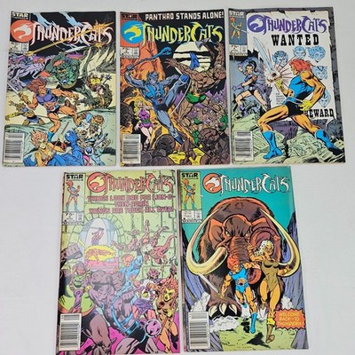 Marvel Star Comics Thundercats Lot of 5 Comic Books Issues #2 3 4 5 7 - 1985