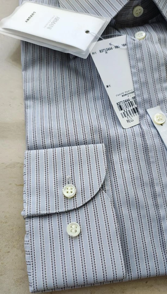 Armani Collezioni Luxury Slim Fit Shirt Men's Business Fit - Image 3 of 4