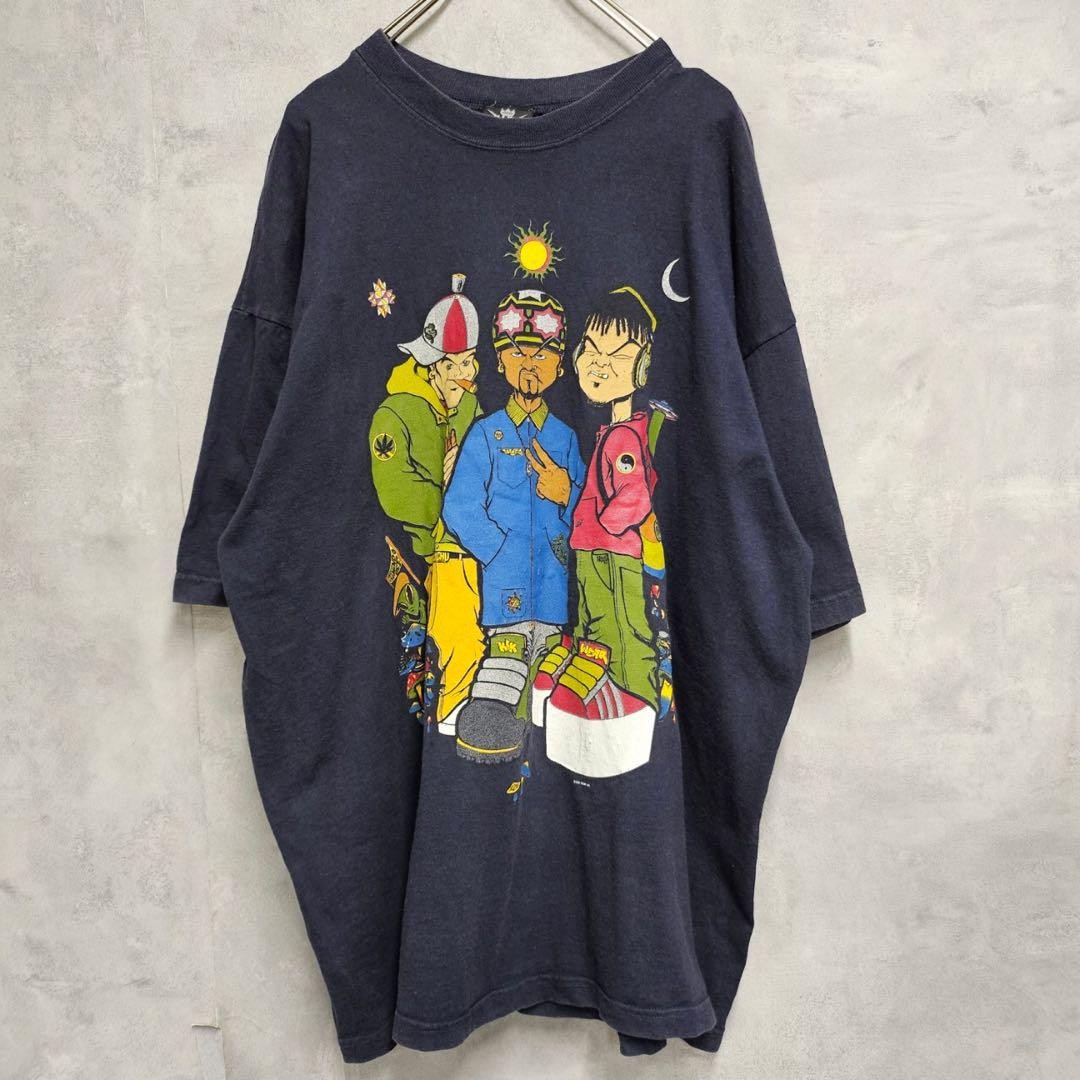 90s KIK WEAR T-shirt vintage good design DM339 Hip-Hop Style, Size