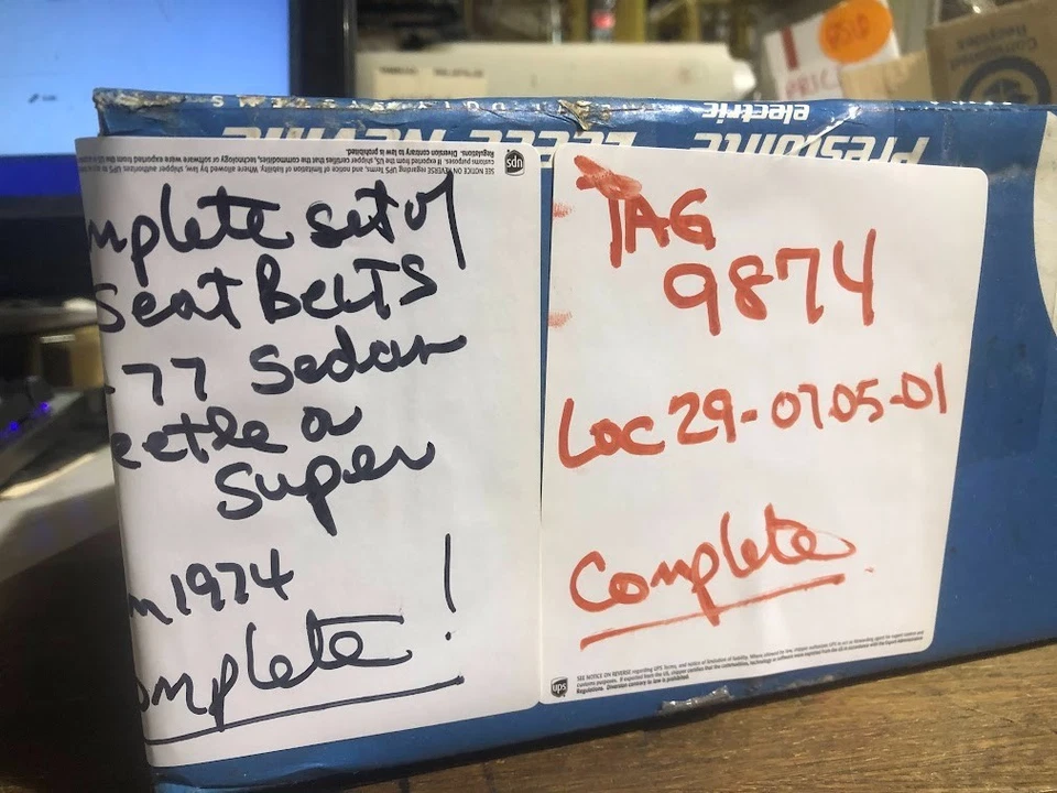 VW Volkswagen Beetle Bug 111-857-705-N conjunto CINTOS DE SEGURANÇA DIANTEIROS RETRÁTEIS 1971-7 - Imagem 3 de 4