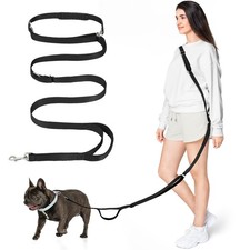 Hands Free Dog Leash, 8.5ft Adjustable Hands Free Leash for Medium Dogs, Vers...