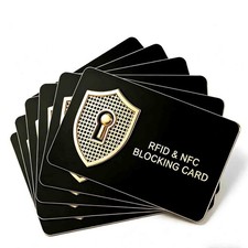 RFID Blocking Card 6 Pack, Bank Debit Credit Card Protector, Anti-Theft Contactl