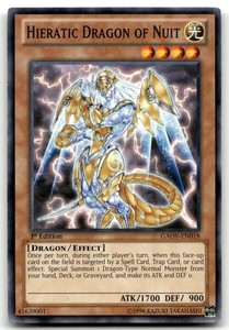 Hieratic Dragon of Nuit GAOV-EN018 Galactic Overlord 1st Edition Common