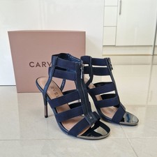 Womens Black Carvela Caged High Heels - New With Box UK 5 - Unworn