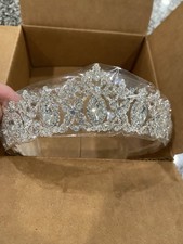 Stunning Tiara From David  s Bridal New with Original Packaging Never Opened