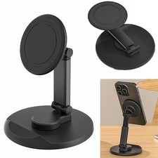 Magnetic Phone Stand for MagSafe iPhone Height Adjustable 360 Rotation for Desk