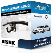 Für Renault Clio Fliessheck 09.2016-09.2019 BRINK Anhängerkupplung abnehmbar neu