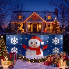 RGB Smart Net Lights 4x10ft, 600 LED Waterproof Mesh with App/Remote Control  l