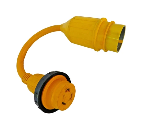 Marinco 50 Am 125V/250V Male to 30 A 125 Volt Female Pigtail Locking Marine Boat