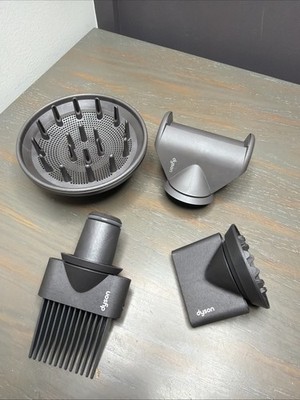 Dyson Supersonic Hair Dryer Attachment LOT of 4, Black NEVER USED