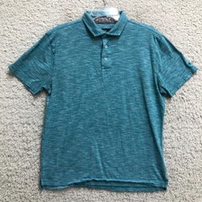 Rodd Gunn Polo Shirt Large Adult Blue Heather Sports Fit Short Sleeve Golf Mens