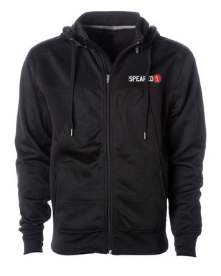 Spearfishing Jacket PolyTech Water Resistant Sweat Shirt - XL Black