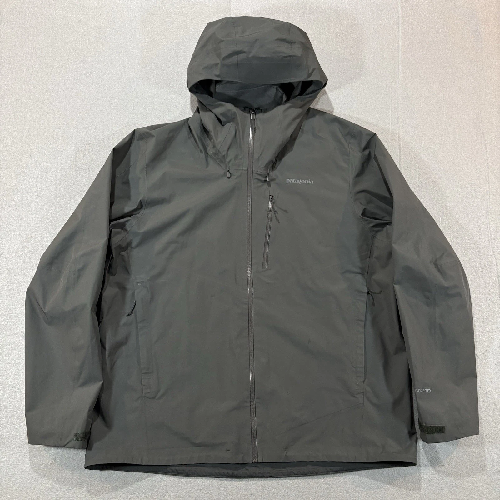 Patagonia Calcite Rain Gore-tex Paclite Jacket Mens XXL Gray Mars Hooded Read