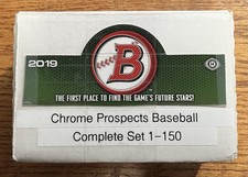 2019 Bowman Baseball Base, Prospects & Chrome Prospects 400 Card Complete Sets