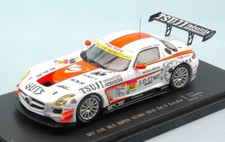 Car Model 1:43 Scale Ebbro Mercedes SLS No.50 Accident 1000 KM Suzuka K...