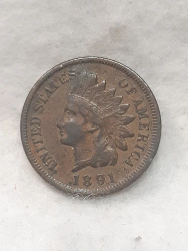1891 ~ INDIAN HEAD CENT ~ CH XF