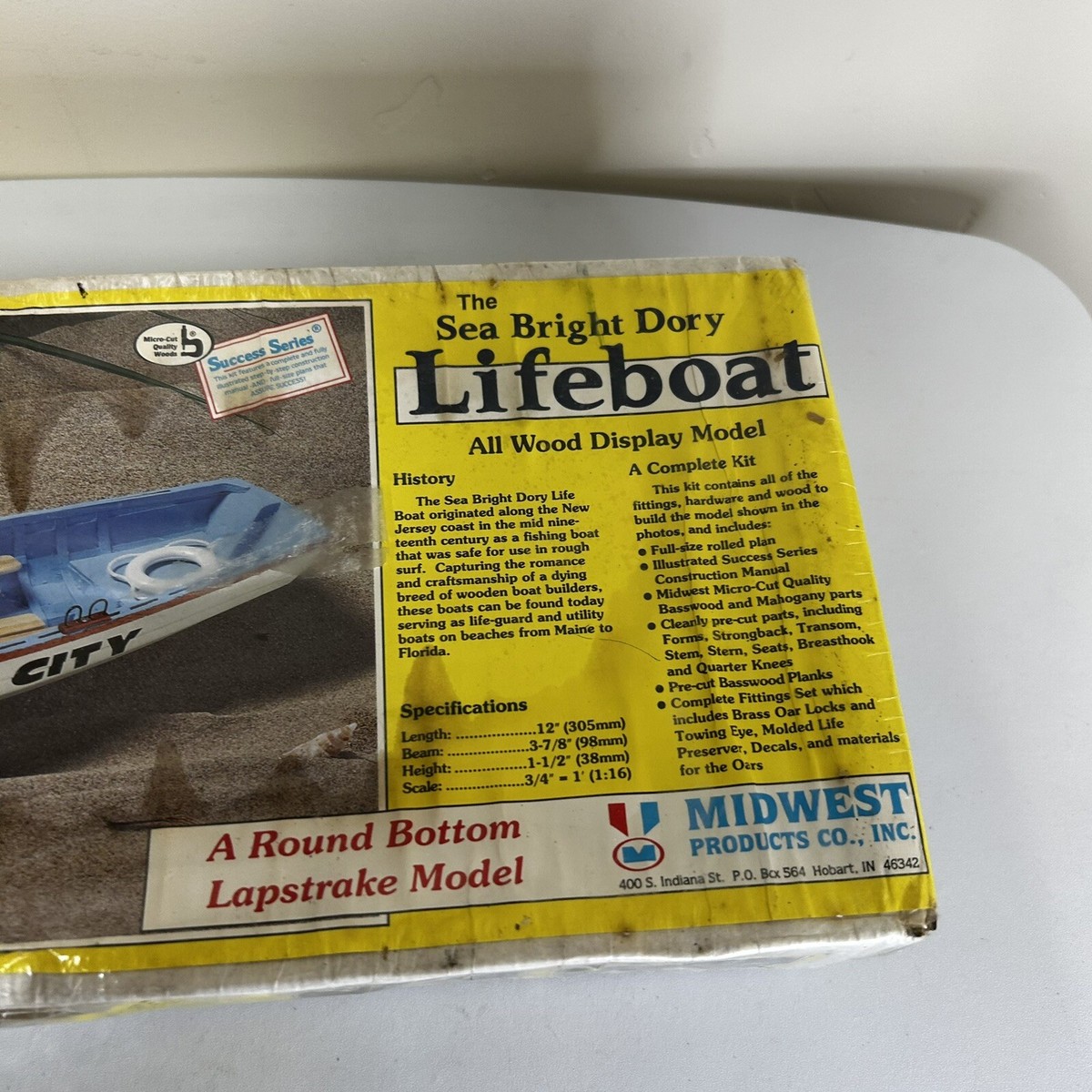 Midwest Products The Sea Bright DORY Lifeboat Wood Model Boat NEW
