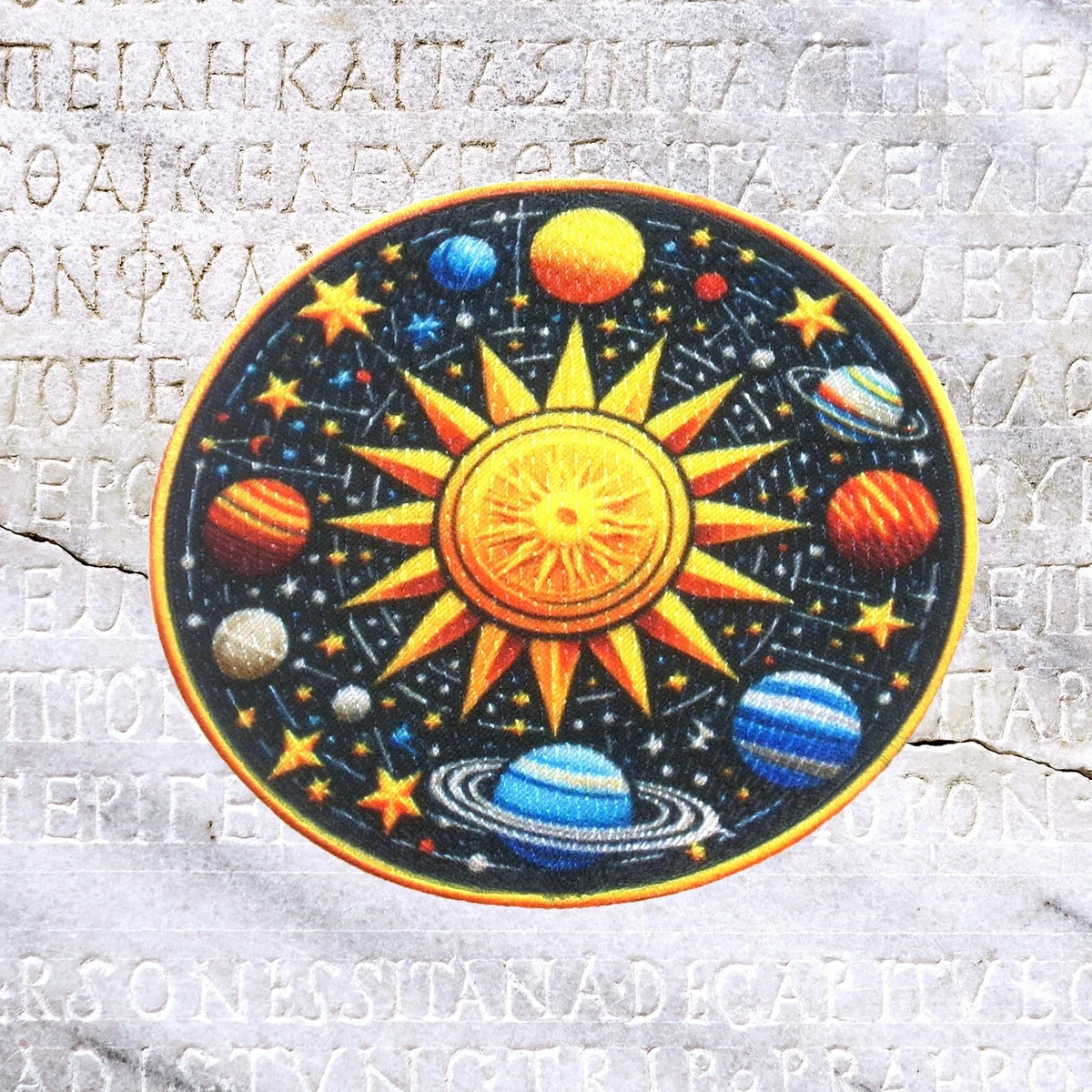 Patch Di Ricamo Soleggiato Con Ricamo Soleggiato, Applique In Tessuto