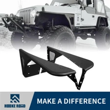 Hooke Road Front Fender Flare Rocker Guards For 1997-2006 Jeep Wrangler TJ