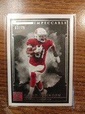 2019 Panini Impeccable Arizona Cardinals David Johnson base card 63/75