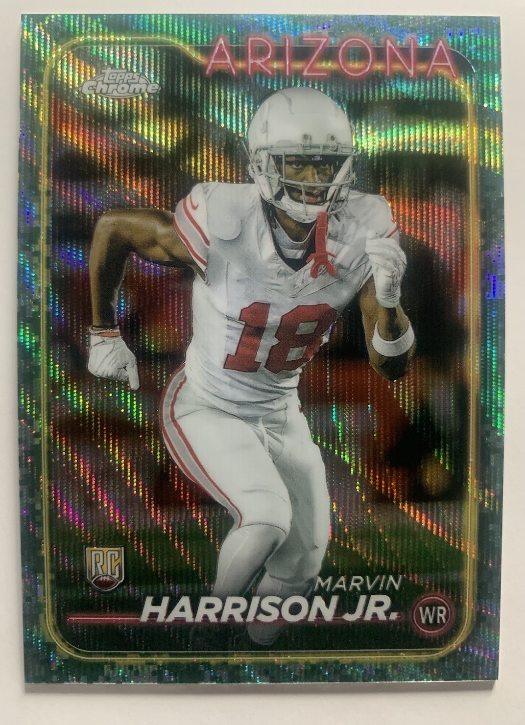 2024 Topps Chrome - Marvin Harrison Jr. - Camo Wave SSP #204