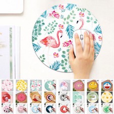 Round Small Mouse Pad Mice Mat Non Anti Slip PC Laptop Desk Table Cute Rubber