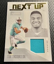 2020 Panini Playbook Tua Tagovailoa Dolphins Next Up Rookie Jersey #NU-2