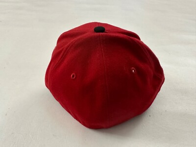Victory SA Logo Graphic Red Fitted Baseball Cap Hat Size 7 1