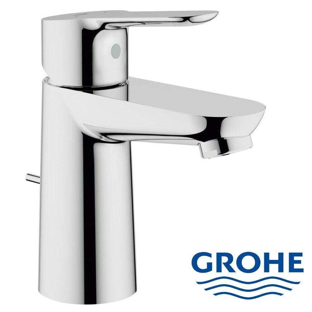 Grohe BauEdge Waschbecken-Armatur Einhand-Waschtischbatterie mit Ablaufgarnitur