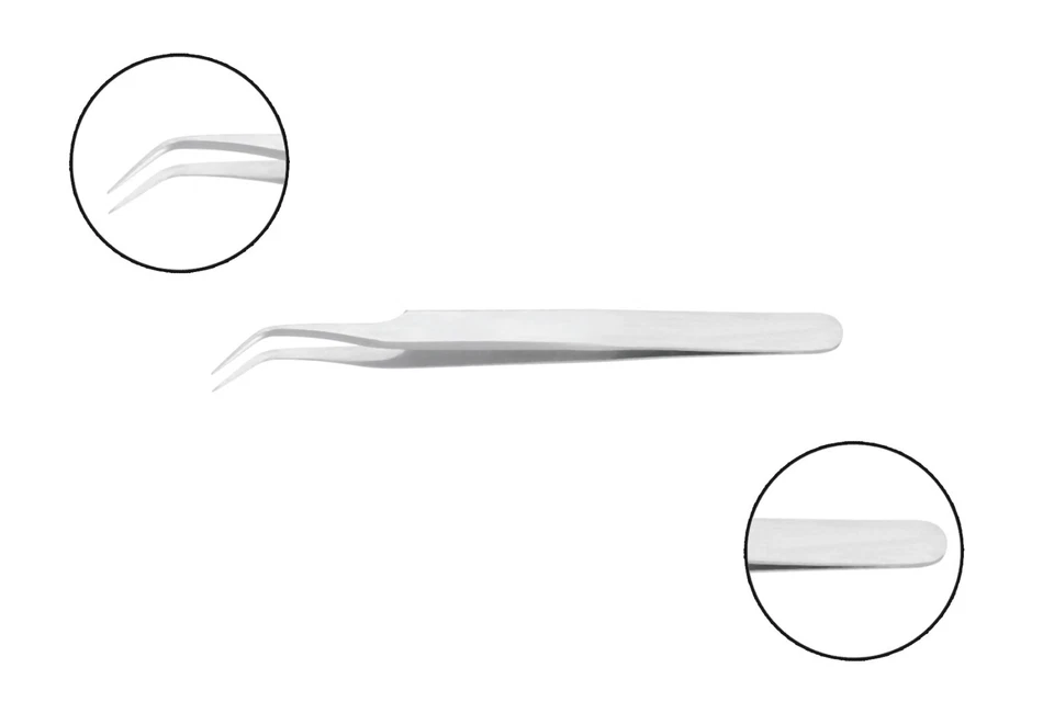 Zeckenpinzette Zeckenzange gebogen 12 cm Edelstahl rostfrei Großhandel 50 Stück - Bild 2 von 4