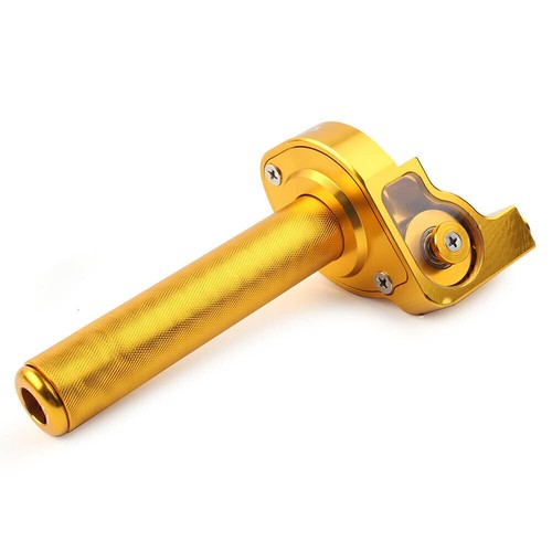 7/8'' Motor Handlebar CNC Hand Grip Twist Throttle Accelerator Universal Gold - Picture 4 of 9