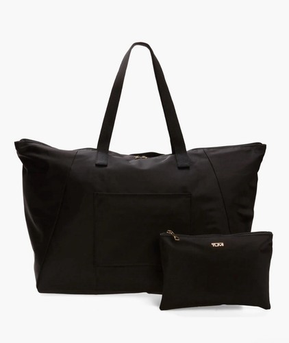 Tumi Voyageur Just in Case Packable Black Nylon Tote