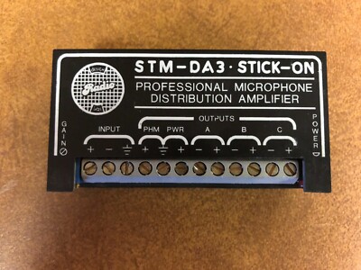 RDL Radio Design Labs STM-DA3 studio Quality Mic Distribution Amp 3 Outputs