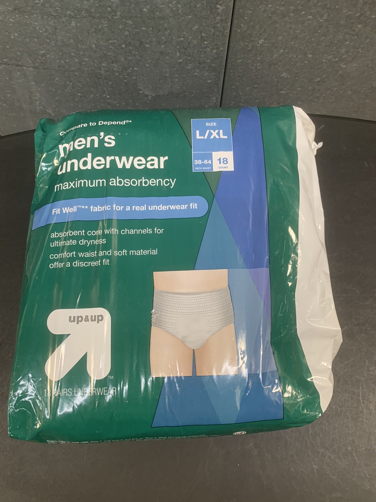 New And Sealed Up & Up Men’s Disposable Underwear-L/XL