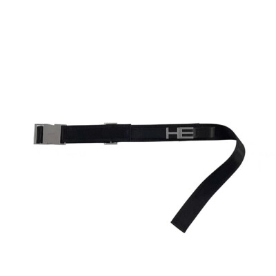 黒のHEデザインストラップベルト HELIOT EMIL 黒のHEデザインストラップベルト HELIOT EMIL H E Letters