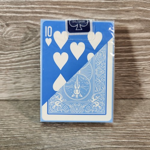 Powder Blue Reverse Face Bicycle Playing Cards Rider Back Poker Deck NEW - Picture 3 of 8