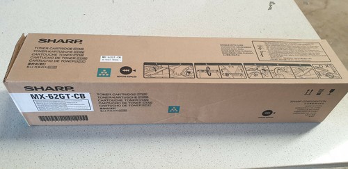 Genuine Sharp MX-62GT-CB Cyan Toner Cartridge , Sharp MX-6240N, MX-7040N - Picture 2 of 3