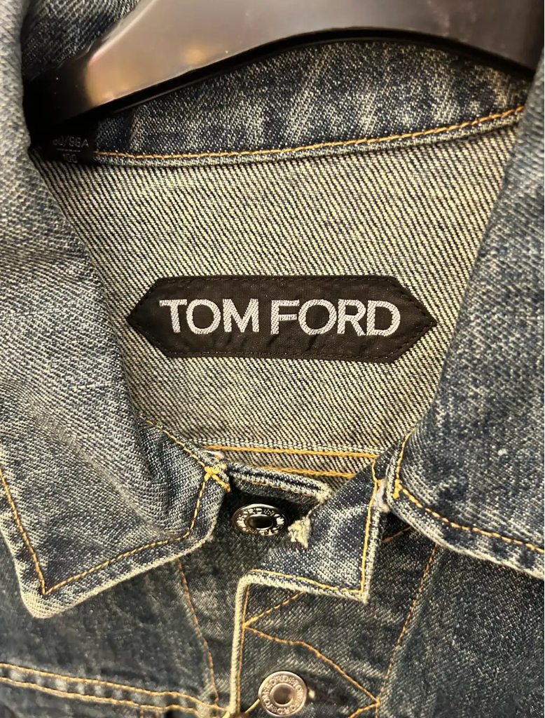 Tom Ford washed denim jacket blue selvedge size medium | eBay