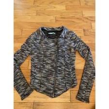 Maurices Women's Tweed Blazer with Frayed Lace Trim, Size M — listing 5