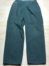 Vintage LA Gate Jeans Mens 31 x 33 Green Denim Tapered Leg Baggy Fit 90s Y2K