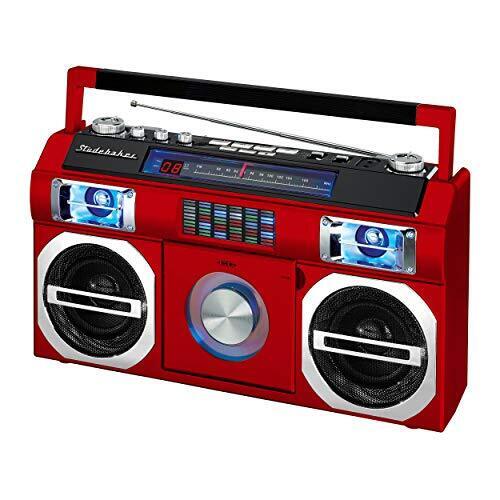 80&#039;s Retro Style Street Bluetooth BOOMBOX with Radio, CD Player