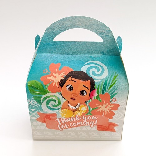 Moana Children's Personalised Party Boxes Favour Treat Box - Picture 3 of 3