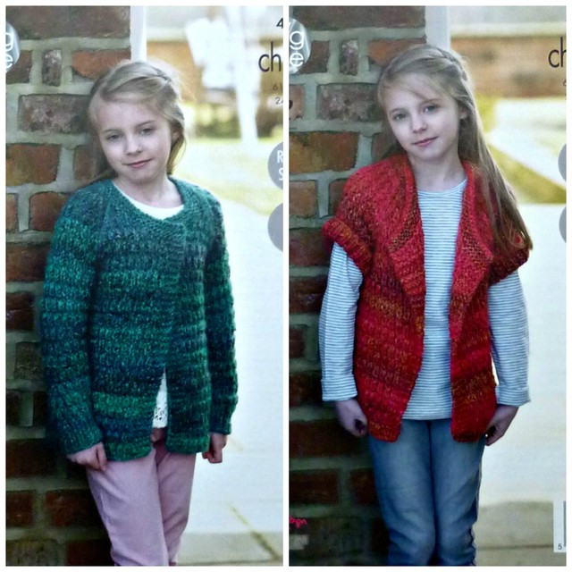 girls chunky knit cardigan