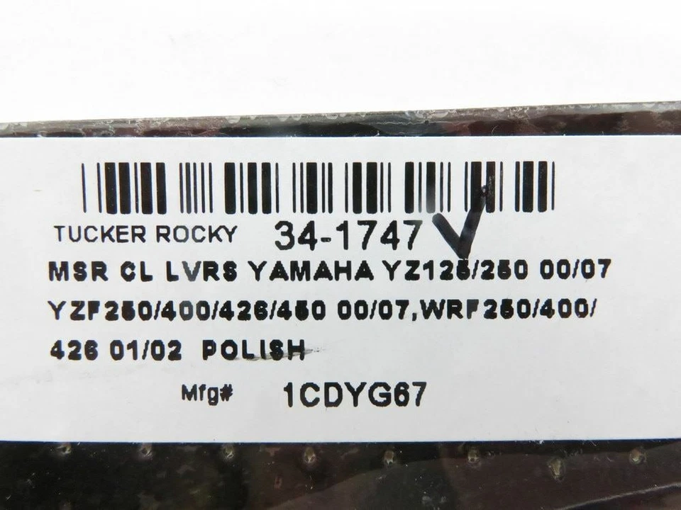 Yamaha YZ125 250 2000-2007 YZ250F 400F 426F 450F 2000-2007 MSR palanca de embrague 34-1 Foto 3 de 3