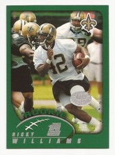2002 Topps Football New Orleans Saints Ricky Williams Rookie Card #351. rookie card picture