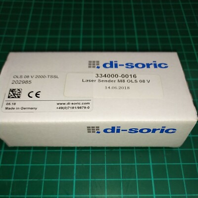 DI-SORIC MI OLS 08V 2000-TSSL LASER THROUGH-BEAM TRANSMITTER SENSOR IP67 10 35 VDC