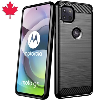 For Motorola One 5G Ace 2021 Moto G 5G 2020 Case Carbon Fiber