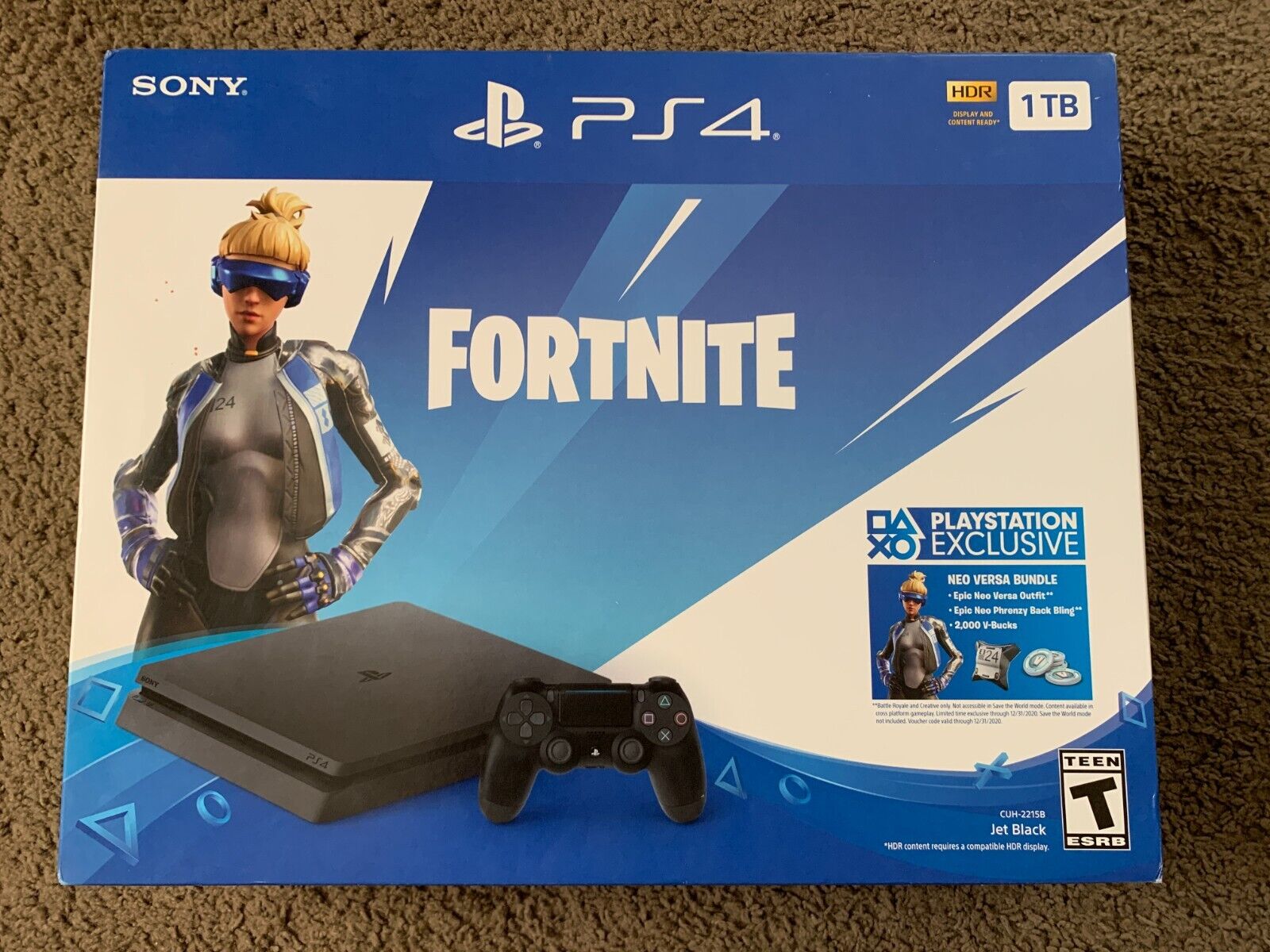 Sony PS4 Pro 1TB Console+Fortnite Voucher Blue