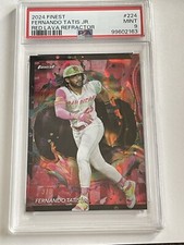 2024 Topps Finest Red Lava /3 Rare #224 Fernando Tatís Jr. SP PSA 9 Mint Padres