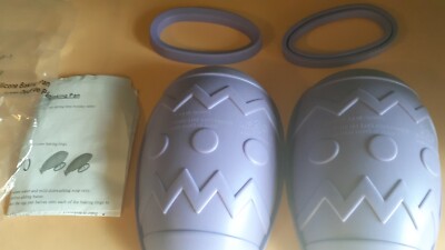 SILICONE PURPLE EASTER EGG BAKING PAN, AVON, NEW IN SEALED PACKAGE W/INSTRUCTION